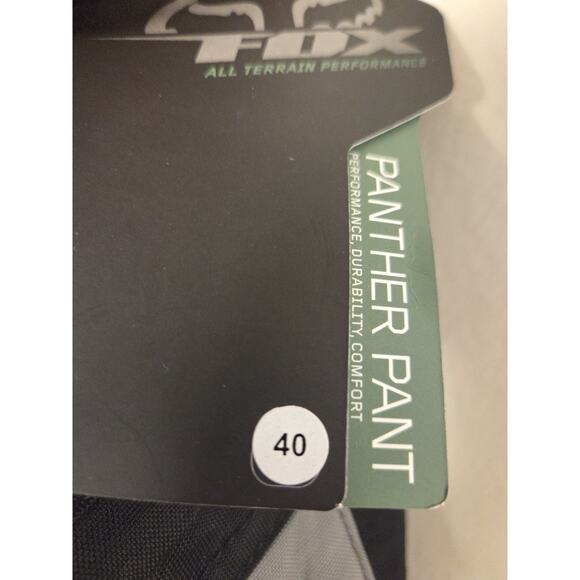 Fox Racing Pants Panther Mens 40 Black Off Road Riding Drift Motocross - Picture 5 of 13